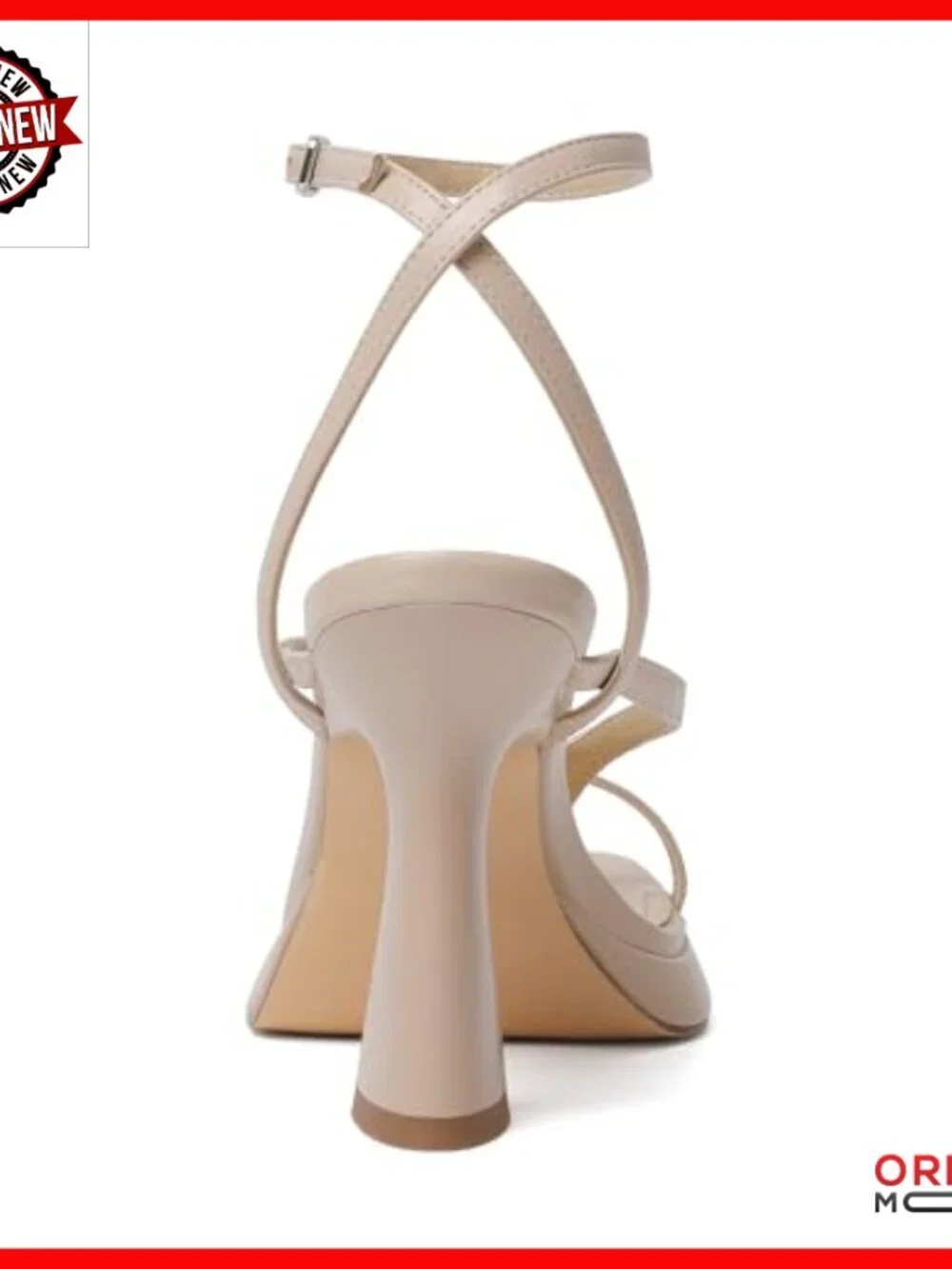 Strappy Platform Heeled Sandals with Ankle Strap, Square Open Toe, 3.74 Inch